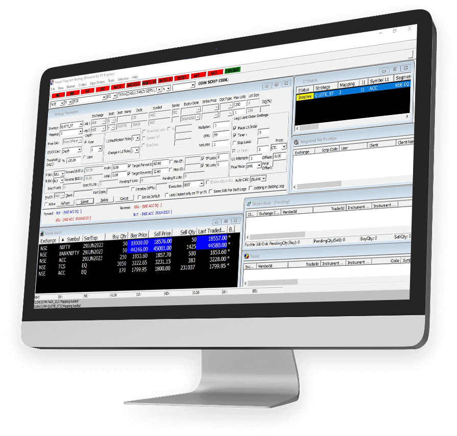 TWS-program trading banner